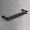 Wall Mounted Matte Black Bathroom Shelf